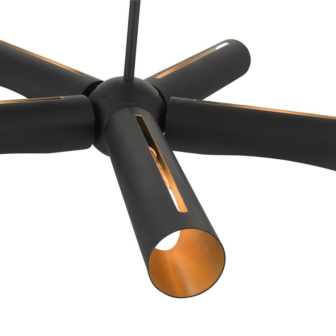 5 Light Black Chandelier