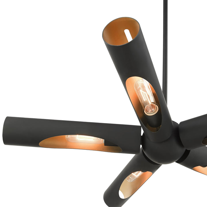 5 Light Black Chandelier