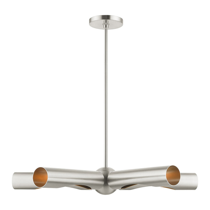 5 Light Brushed Nickel Chandelier