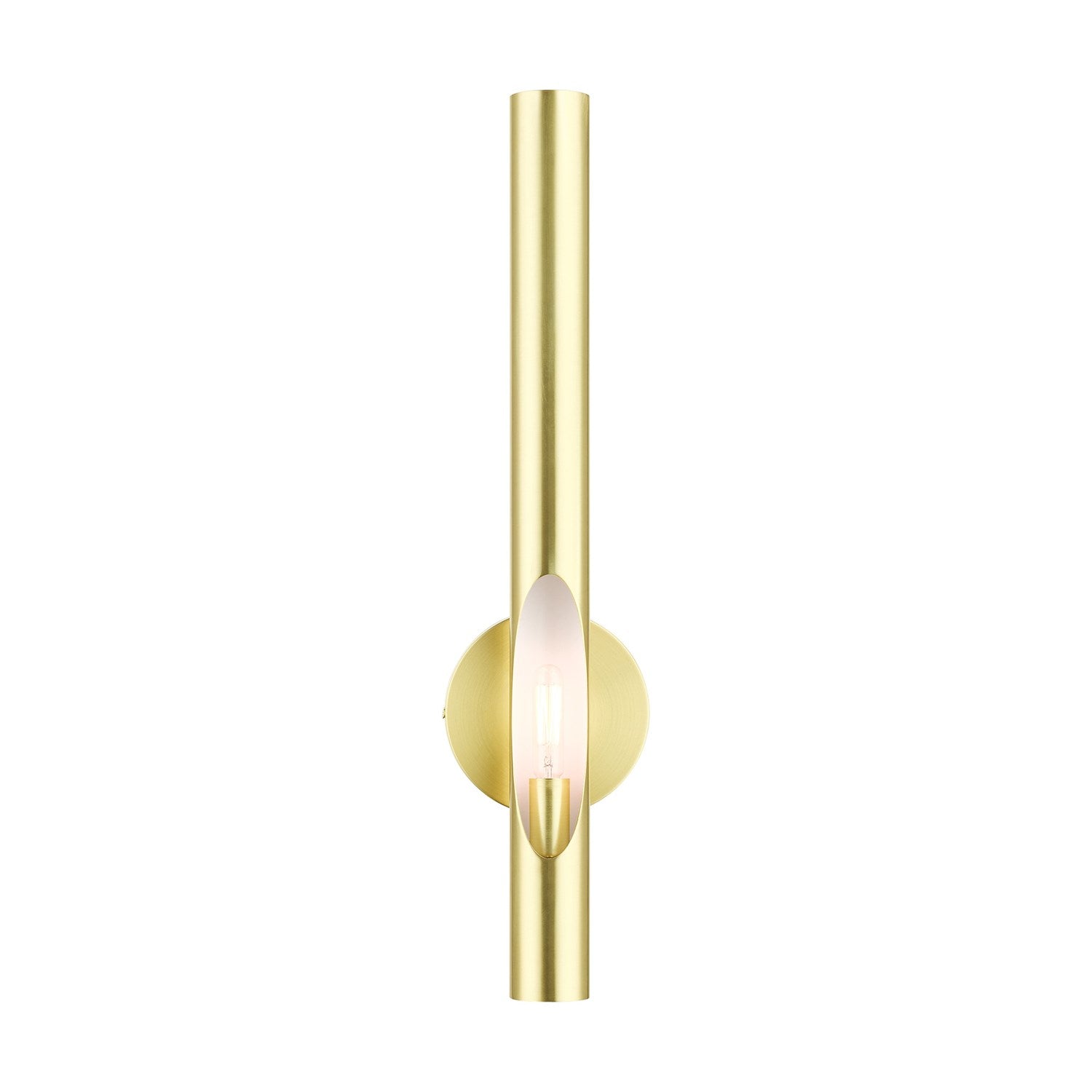 1 Light Satin Brass Ada Single Sconce by Livex Lighting