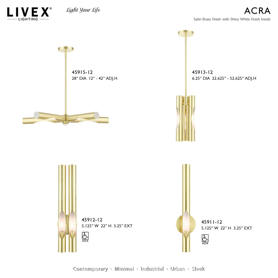 1 Light Satin Brass Ada Single Sconce