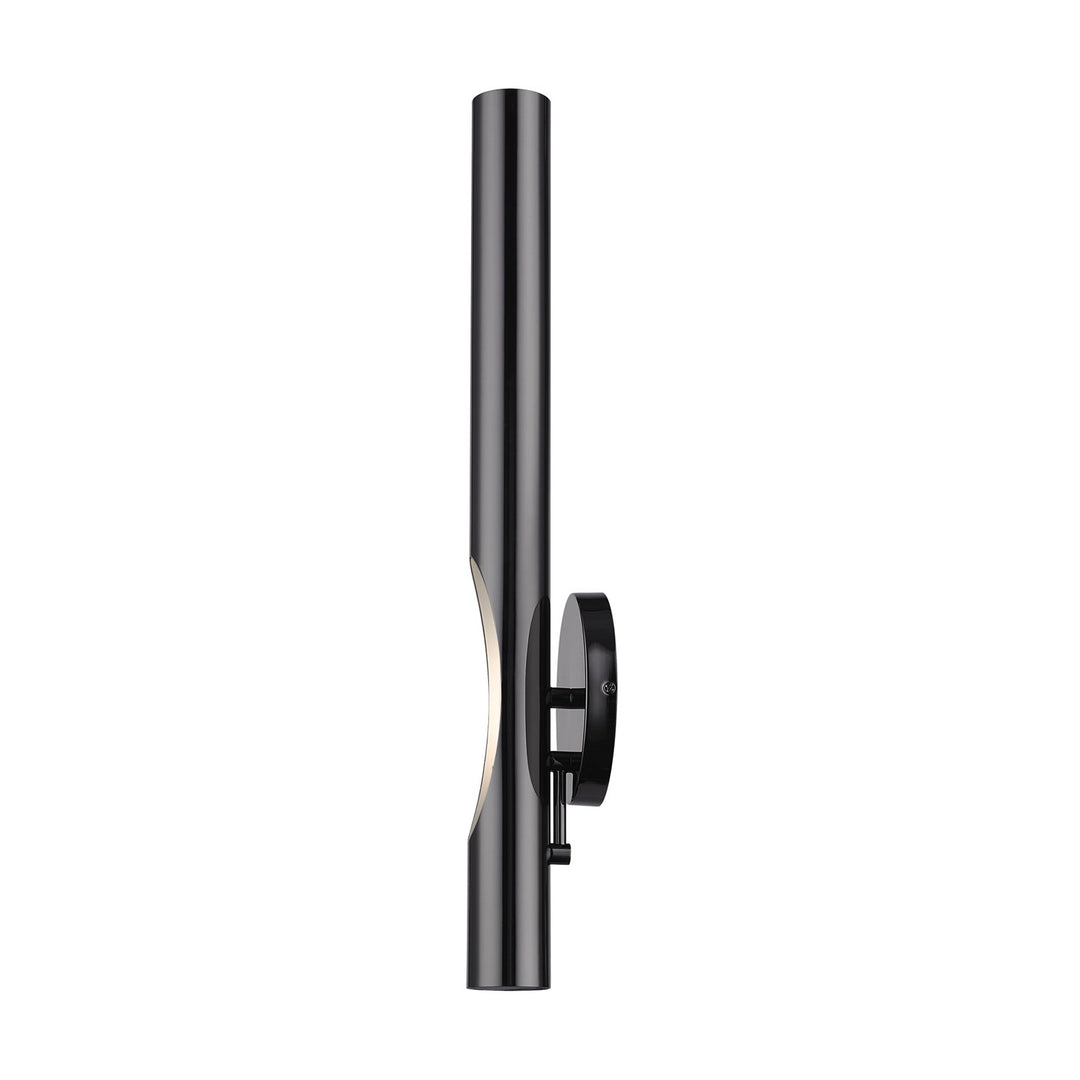 1 Light Black Chrome Ada Single Sconce