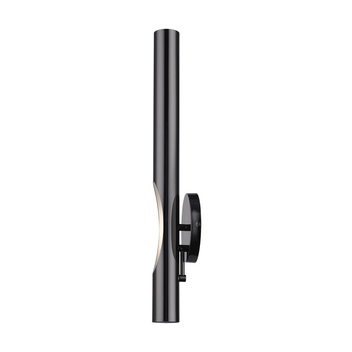 1 Light Black Chrome Ada Single Sconce