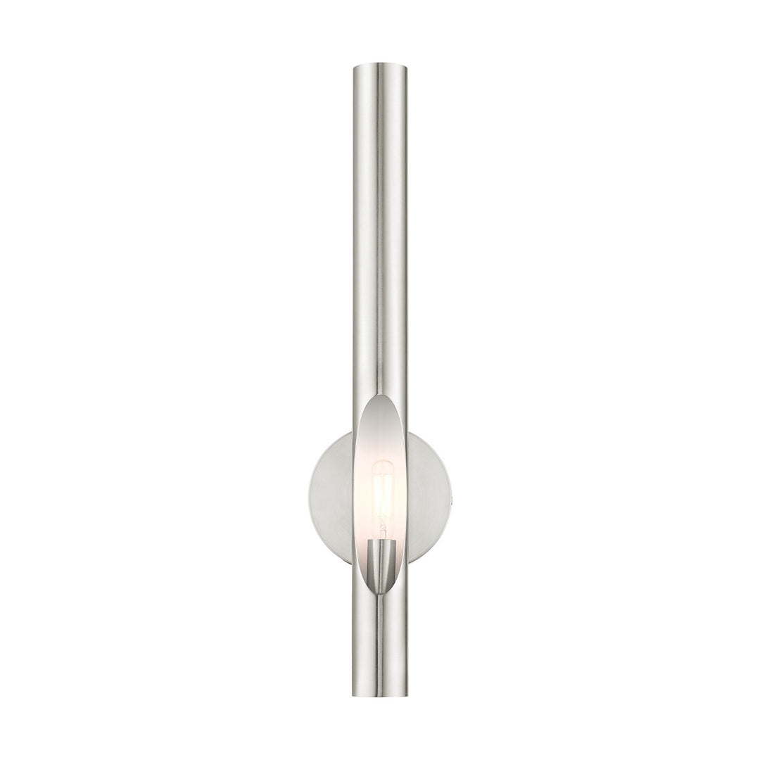 1 Light Brushed Nickel Ada Single Sconce by Livex Lighting