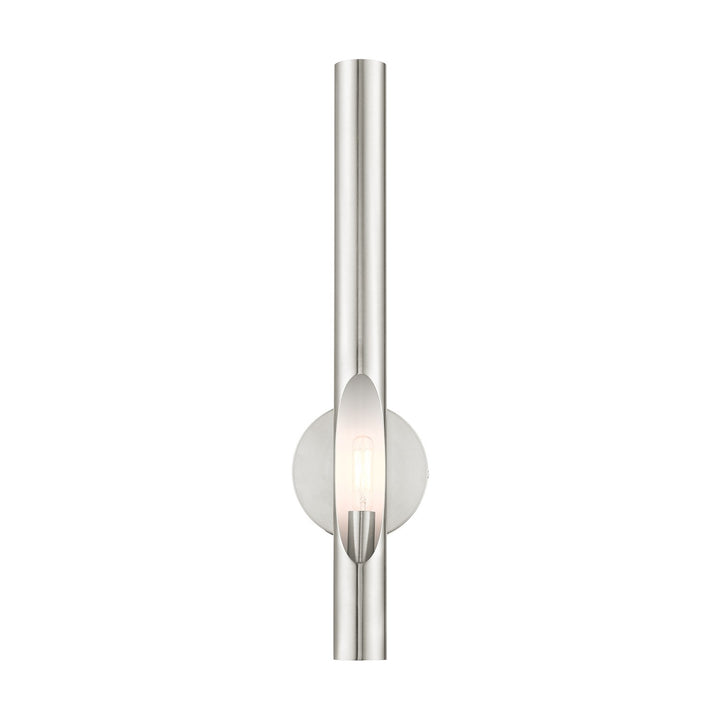 1 Light Brushed Nickel Ada Single Sconce by Livex Lighting