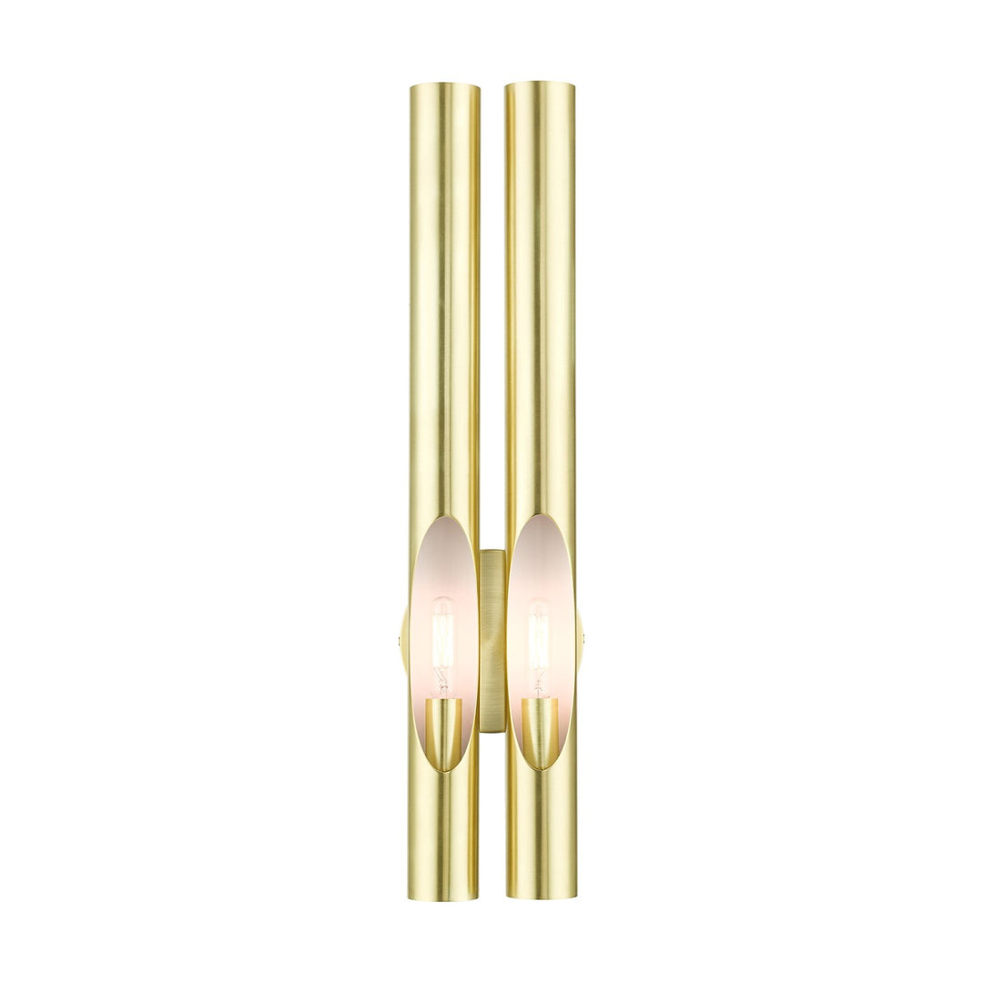 2 Light Satin Brass Ada Double Sconce by Livex Lighting