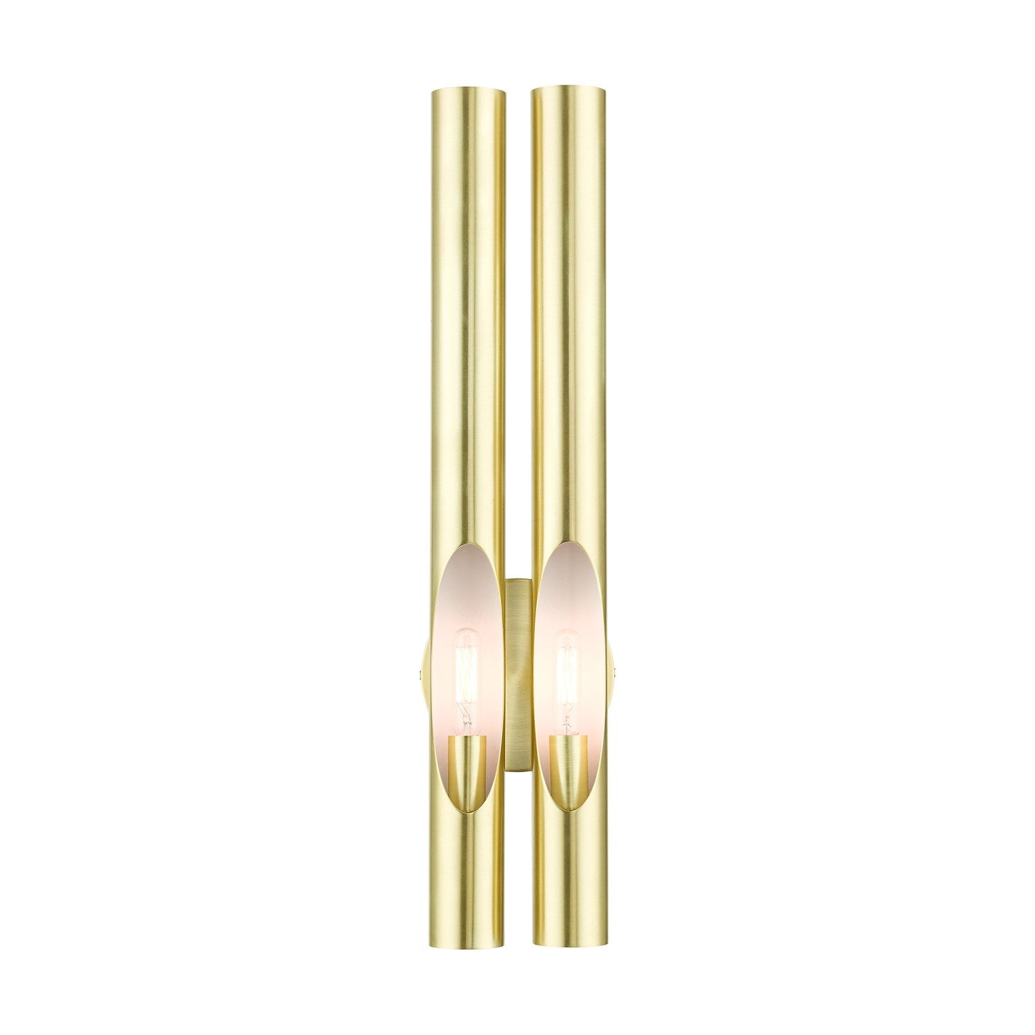 2 Light Satin Brass Ada Double Sconce by Livex Lighting