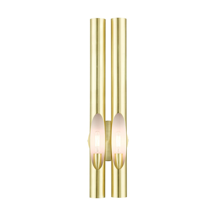 2 Light Satin Brass Ada Double Sconce by Livex Lighting