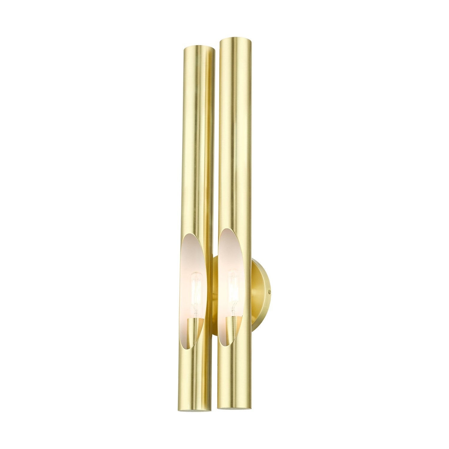 2 Light Satin Brass Ada Double Sconce