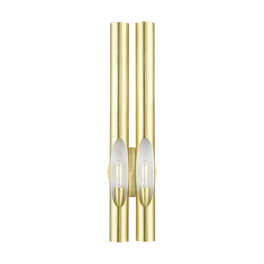 2 Light Satin Brass Ada Double Sconce