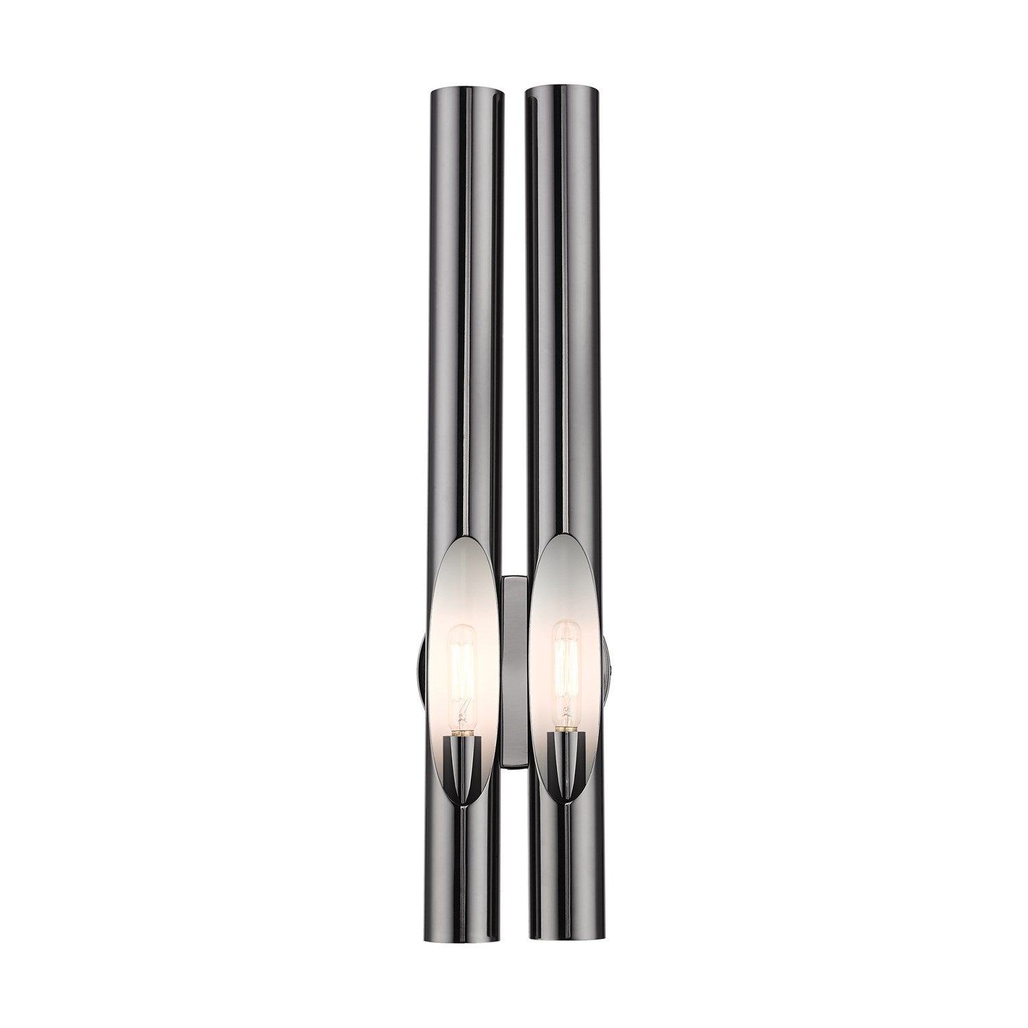 2 Light Black Chrome Ada Double Sconce by Livex Lighting