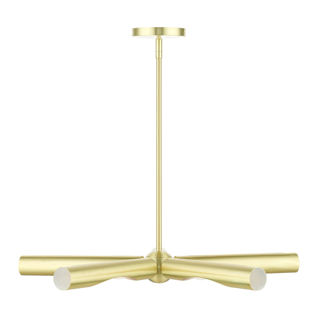 5 Light Satin Brass Chandelier