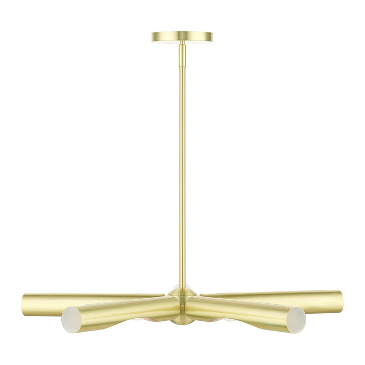 5 Light Satin Brass Chandelier
