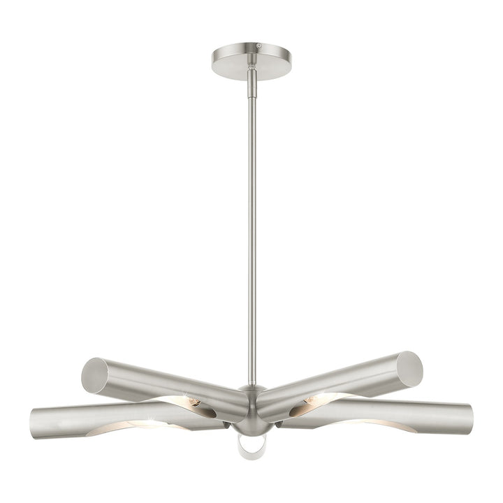 5 Light Brushed Nickel Chandelier