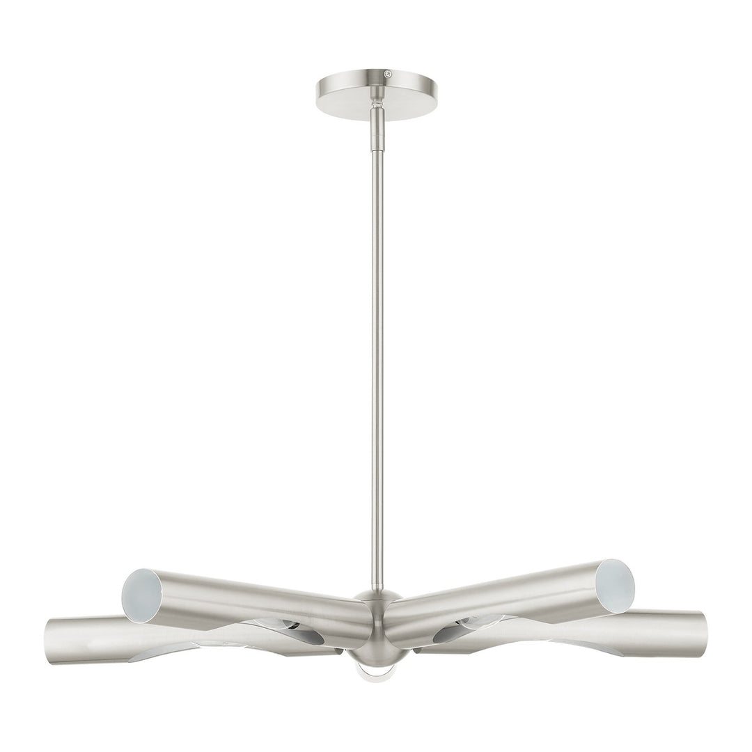 5 Light Brushed Nickel Chandelier