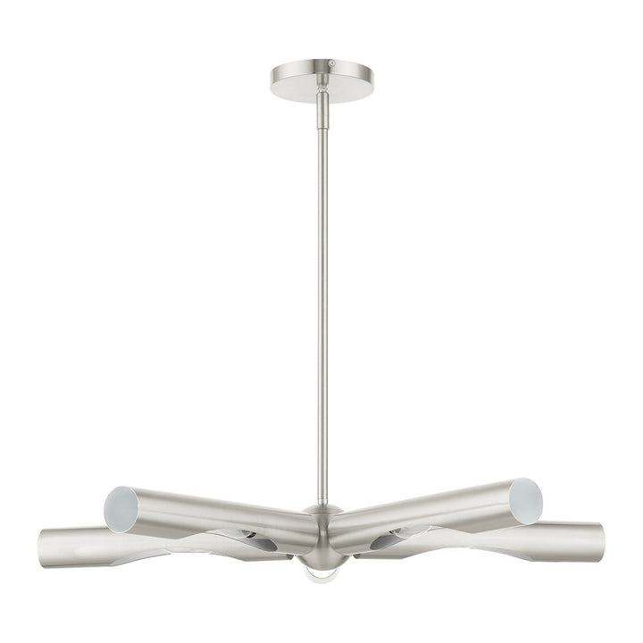 5 Light Brushed Nickel Chandelier