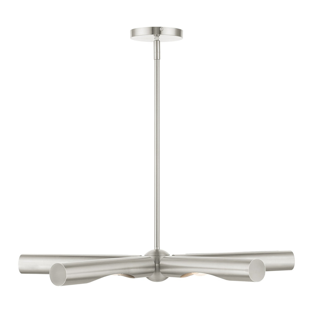 5 Light Brushed Nickel Chandelier