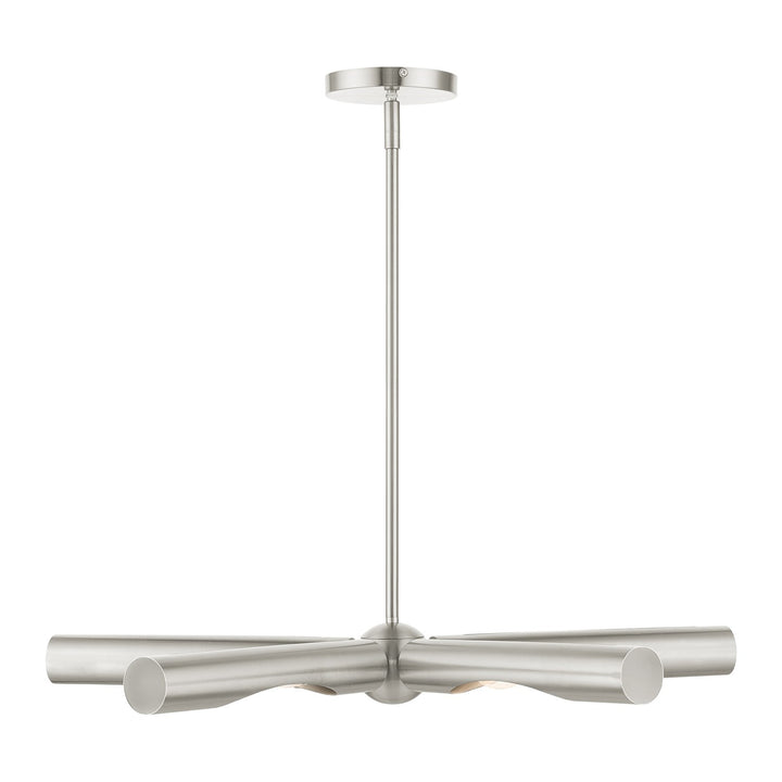 5 Light Brushed Nickel Chandelier