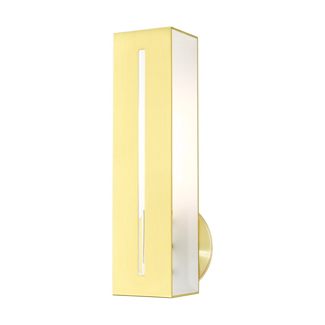 1 Light Satin Brass Ada Single Sconce by Livex Lighting