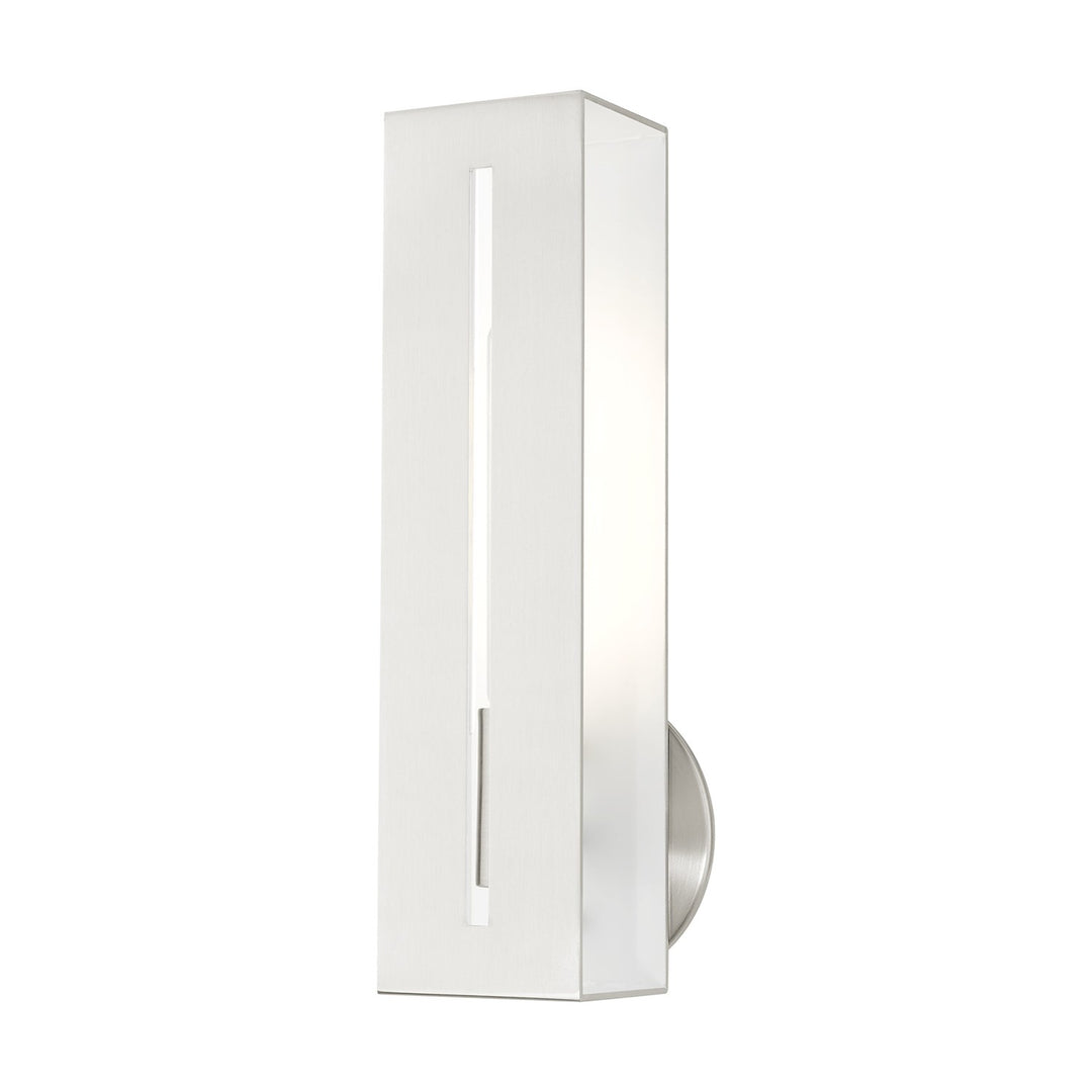 1 Light Brushed Nickel Ada Single Sconce by Livex Lighting