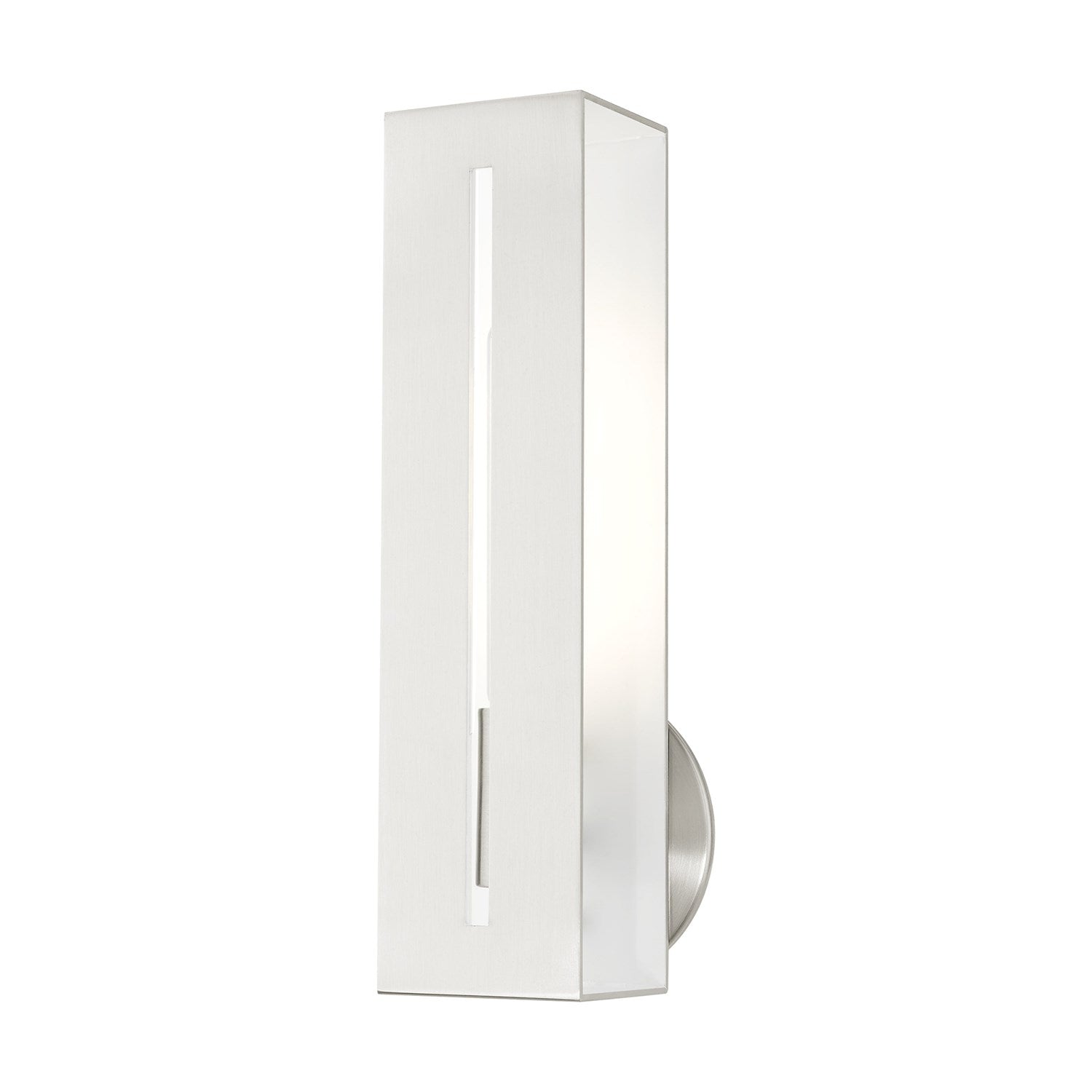 1 Light Brushed Nickel Ada Single Sconce by Livex Lighting