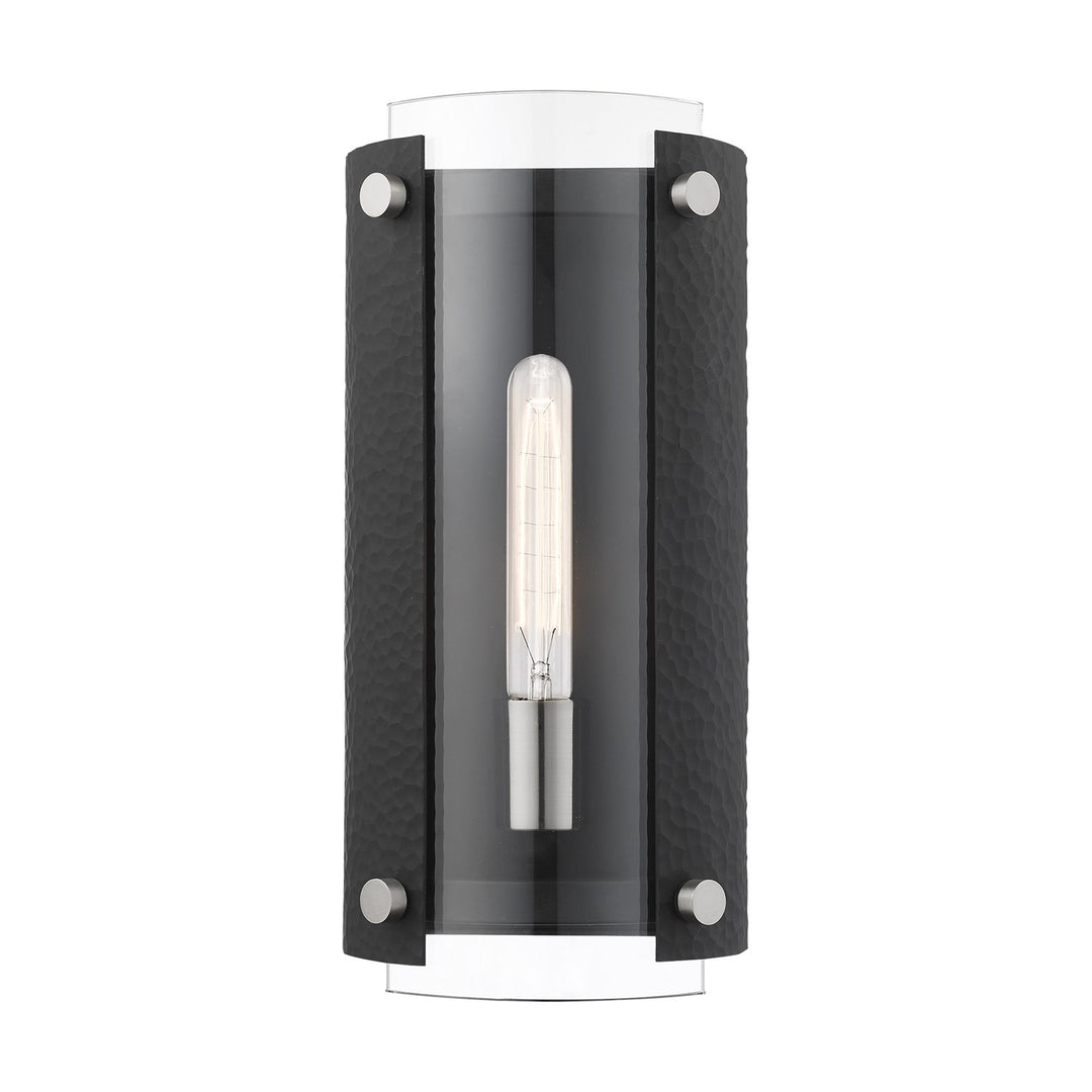 1 Light Black Ada Wall Sconce by Livex Lighting