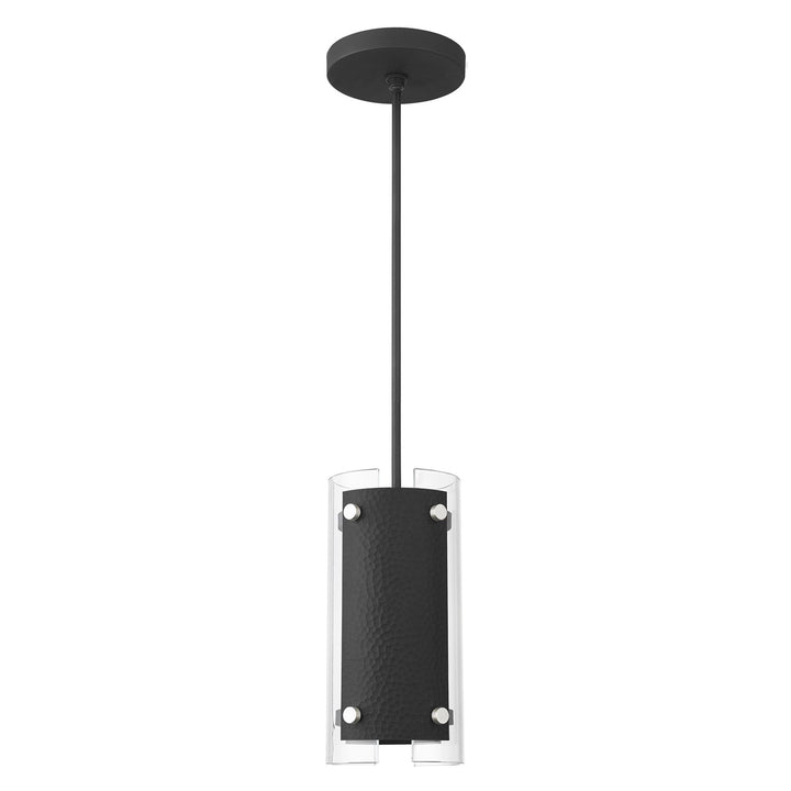 1 Light Black Single Pendant