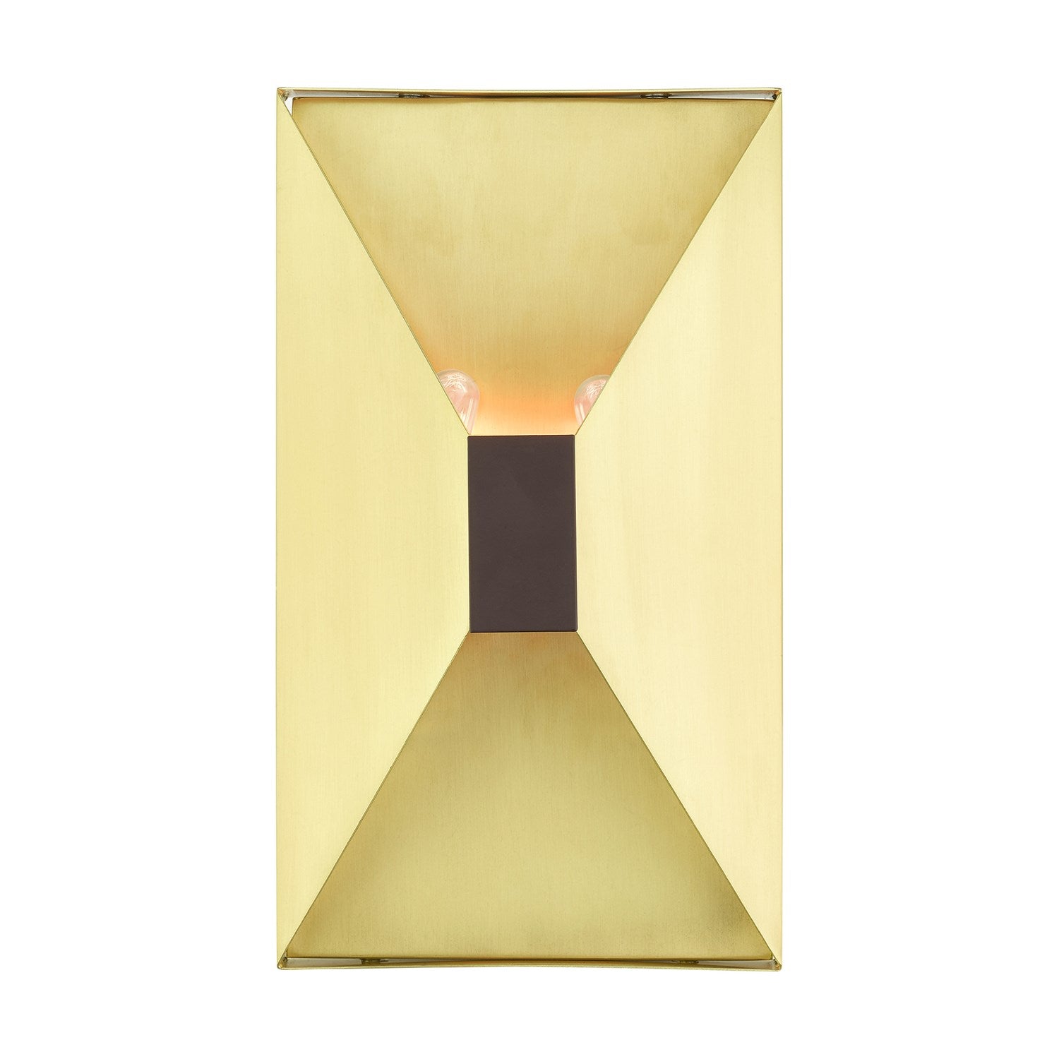 2 Light Satin Brass Ada Sconce by Livex Lighting