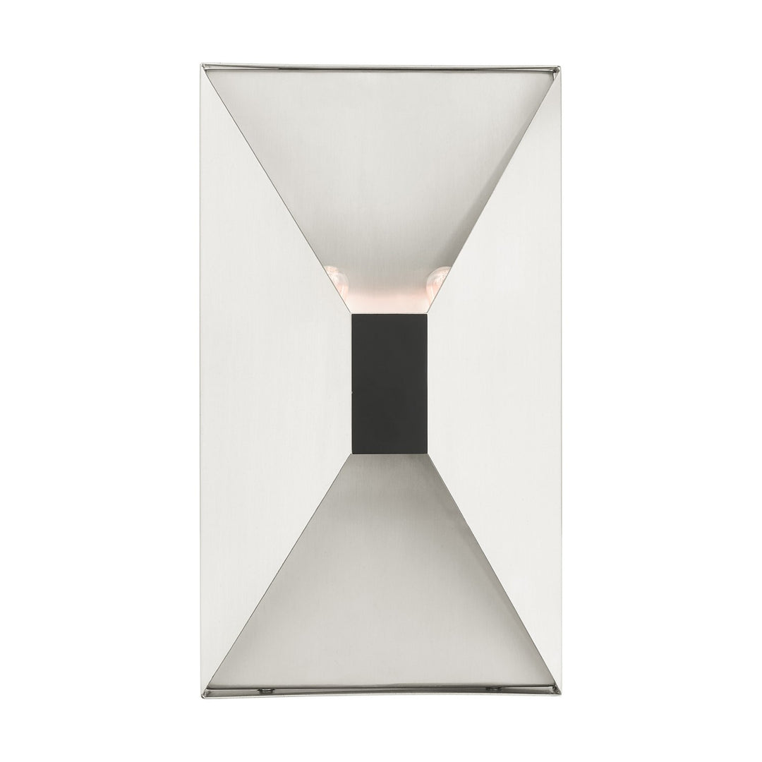 2 Light Brushed Nickel Ada Sconce by Livex Lighting