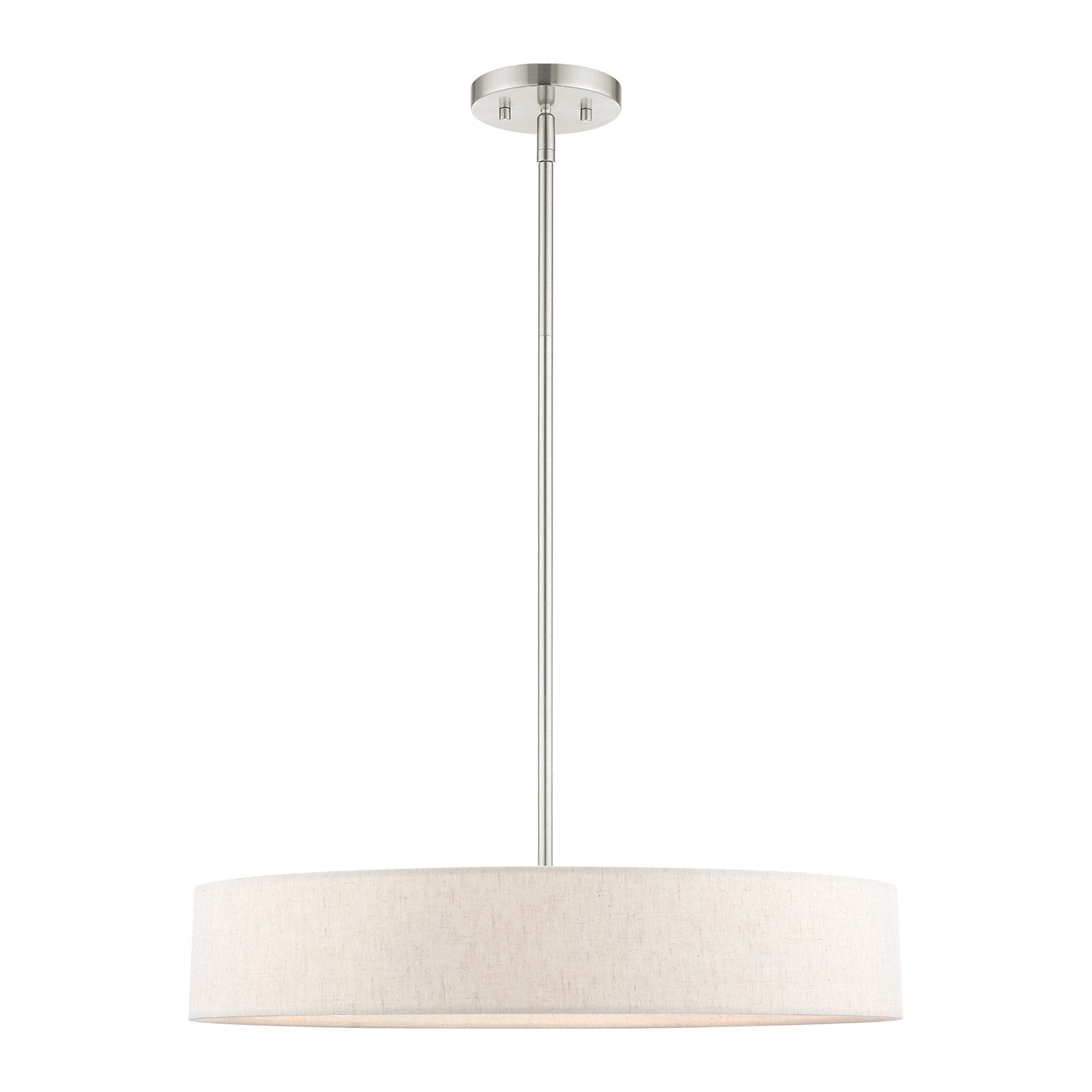 4 Light Brushed Nickel Chandelier by Livex Lighting