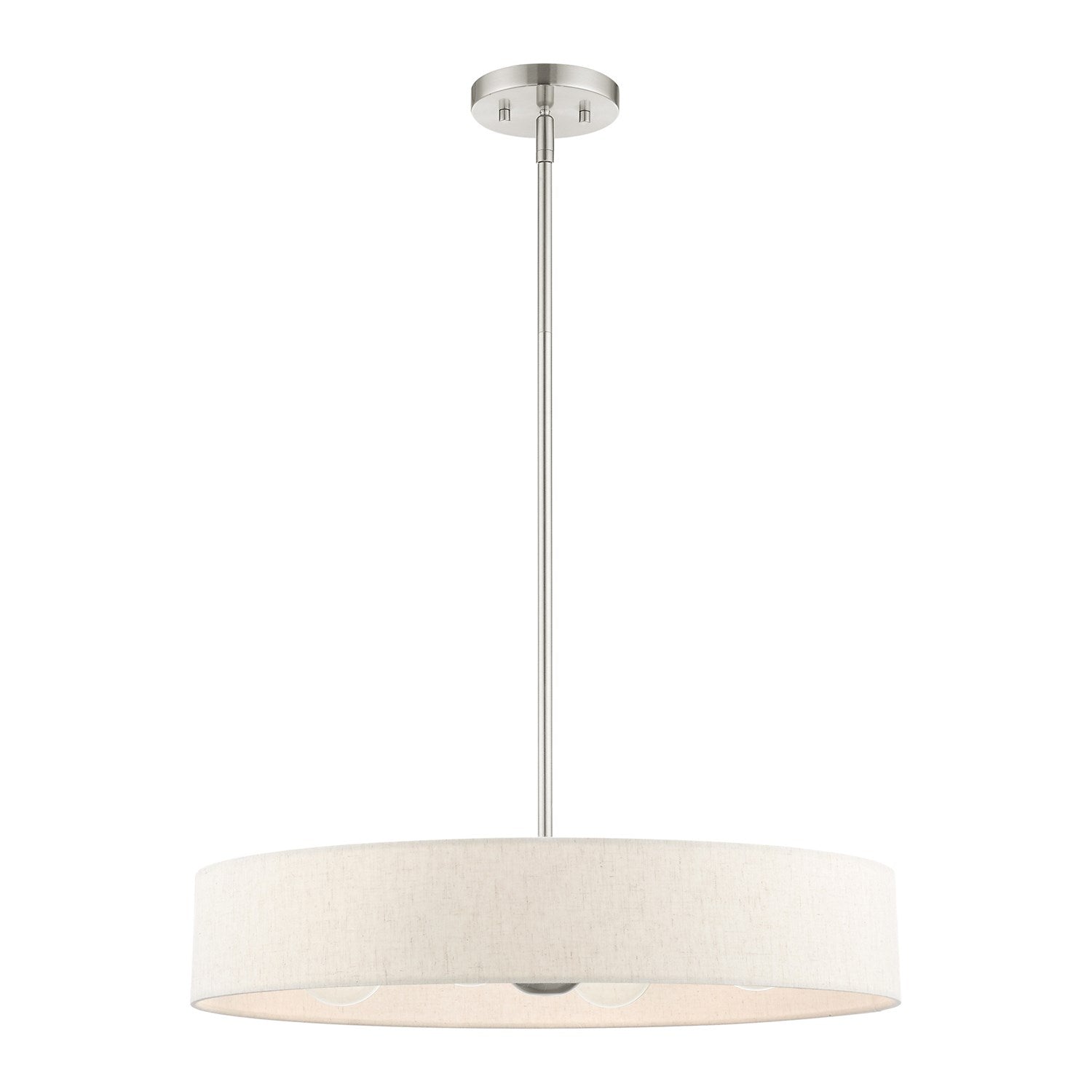 4 Light Brushed Nickel Chandelier