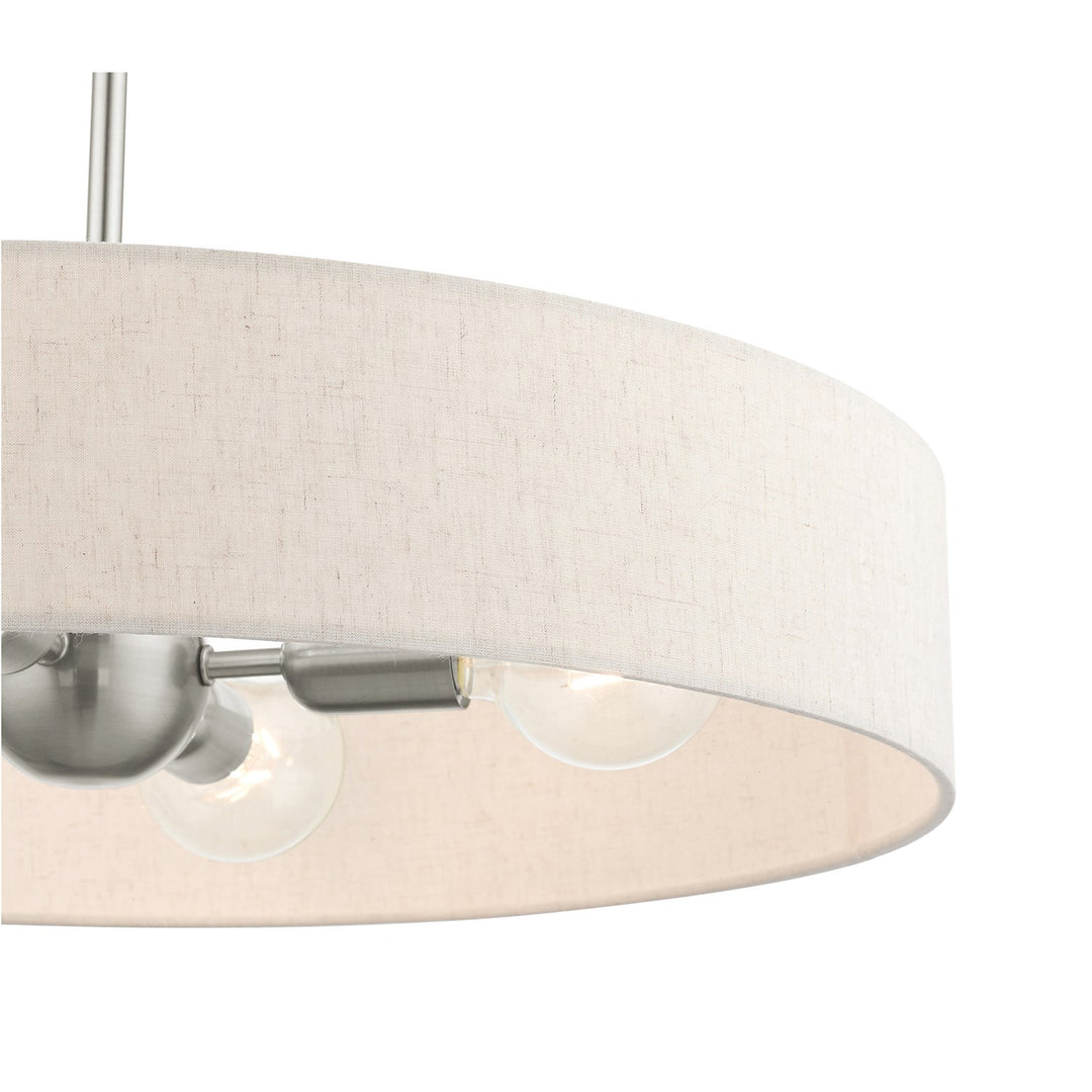 4 Light Brushed Nickel Chandelier