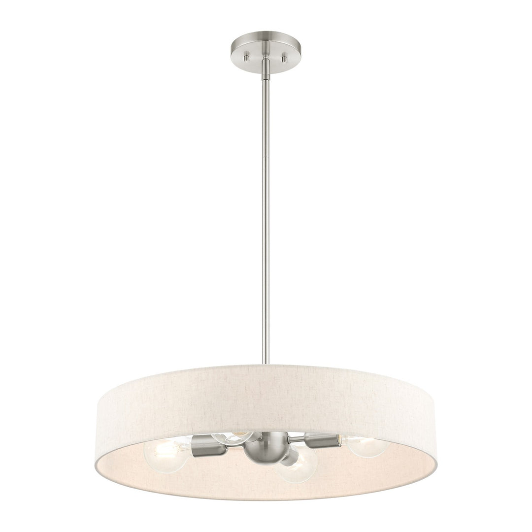 4 Light Brushed Nickel Chandelier