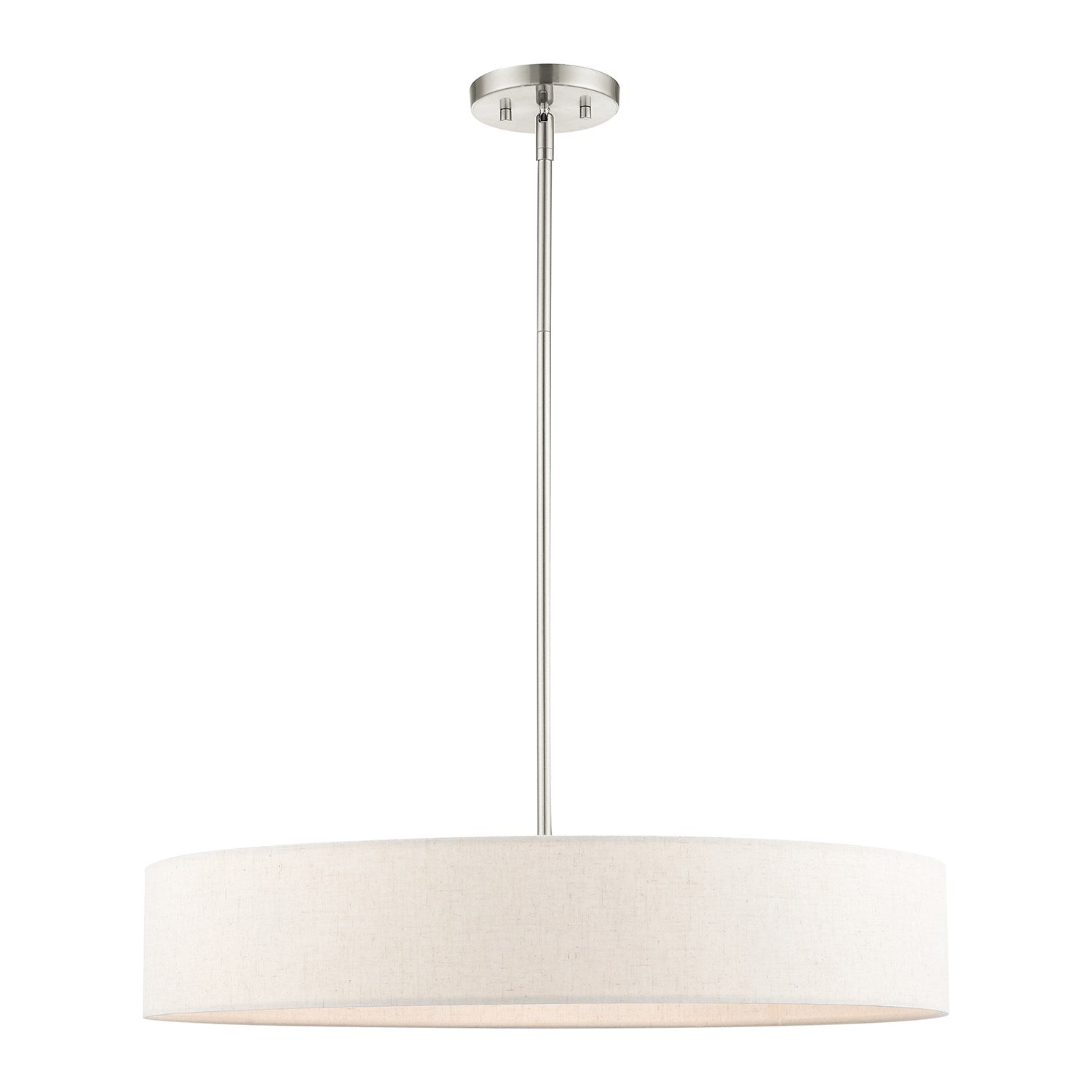 5 Light Brushed Nickel Chandelier by Livex Lighting
