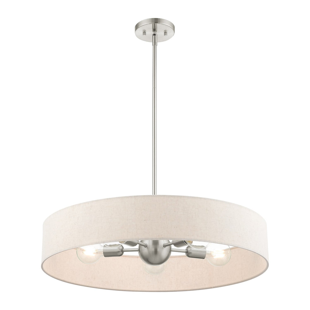 5 Light Brushed Nickel Chandelier