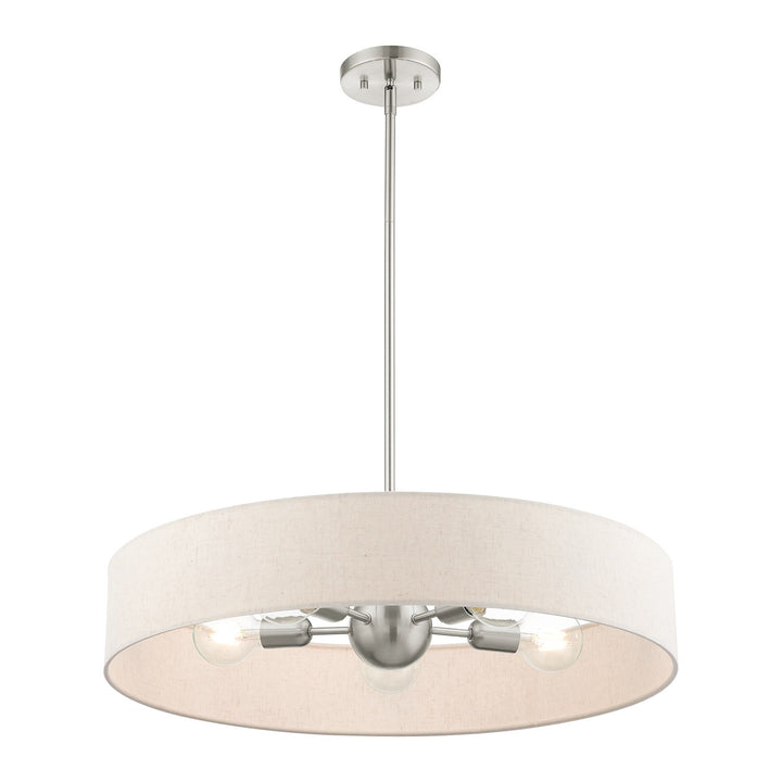 5 Light Brushed Nickel Chandelier
