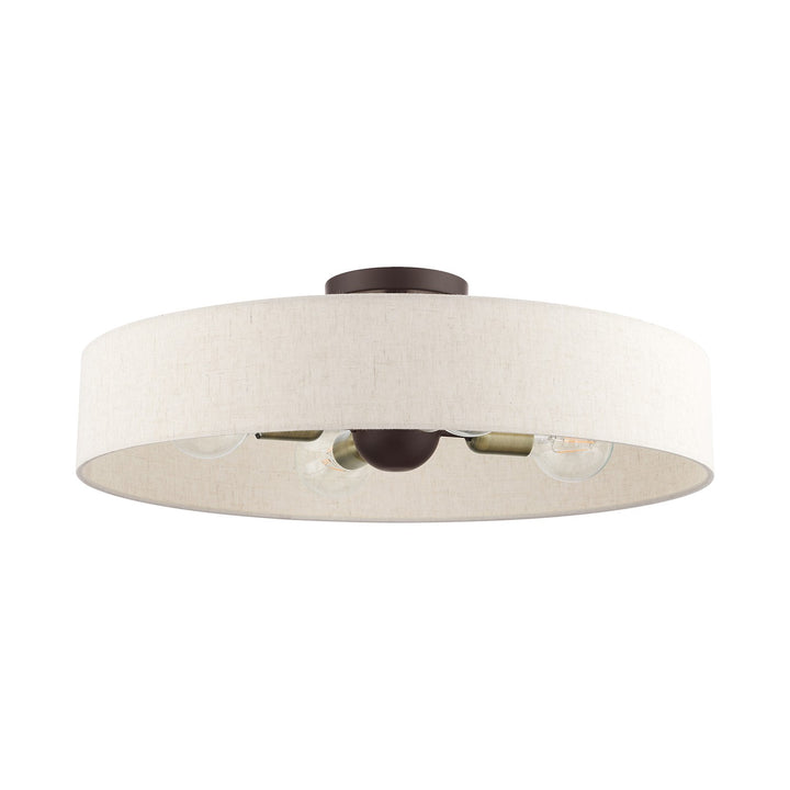 4 Light Bronze Semi Flush Mount