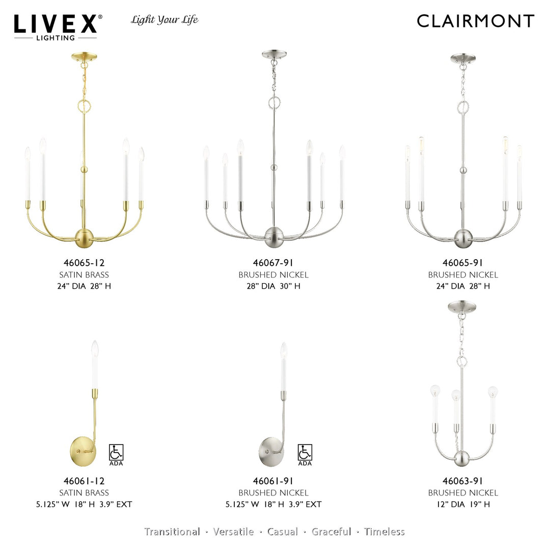 7 Light Brushed Nickel Chandelier