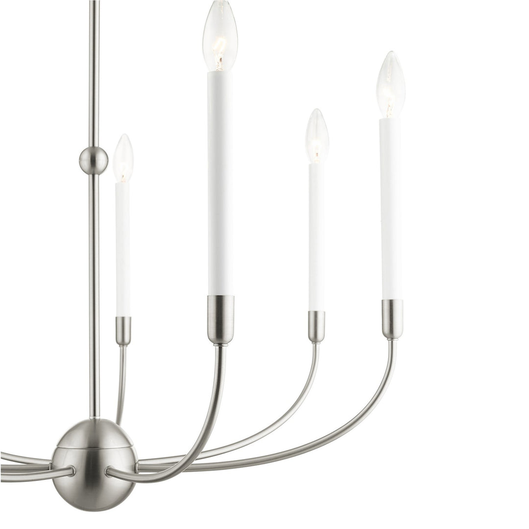 7 Light Brushed Nickel Chandelier
