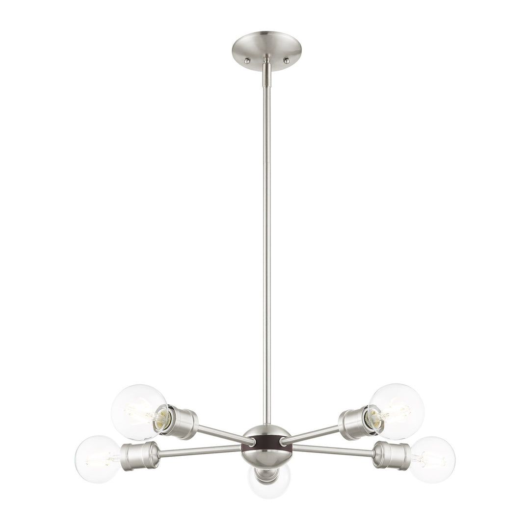 3 Light Brushed Nickel Chandelier