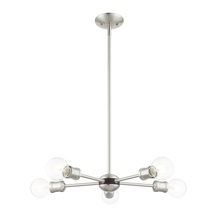 3 Light Brushed Nickel Chandelier