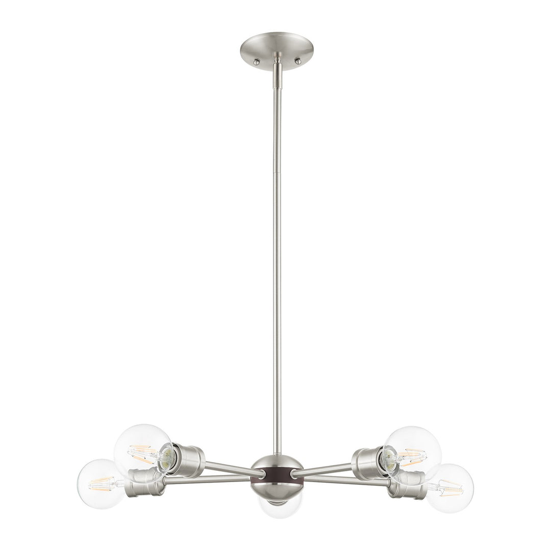 3 Light Brushed Nickel Chandelier
