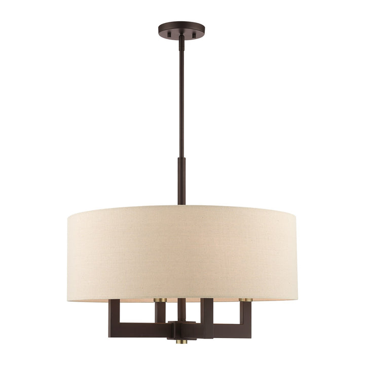 4 Light Bronze Chandelier by Livex Lighting
