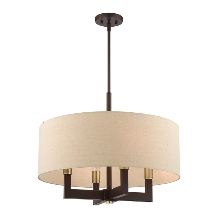4 Light Bronze Chandelier