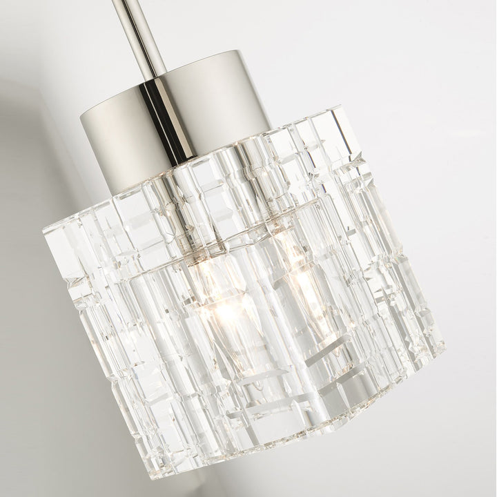 1 Light Polished Nickel Single Pendant