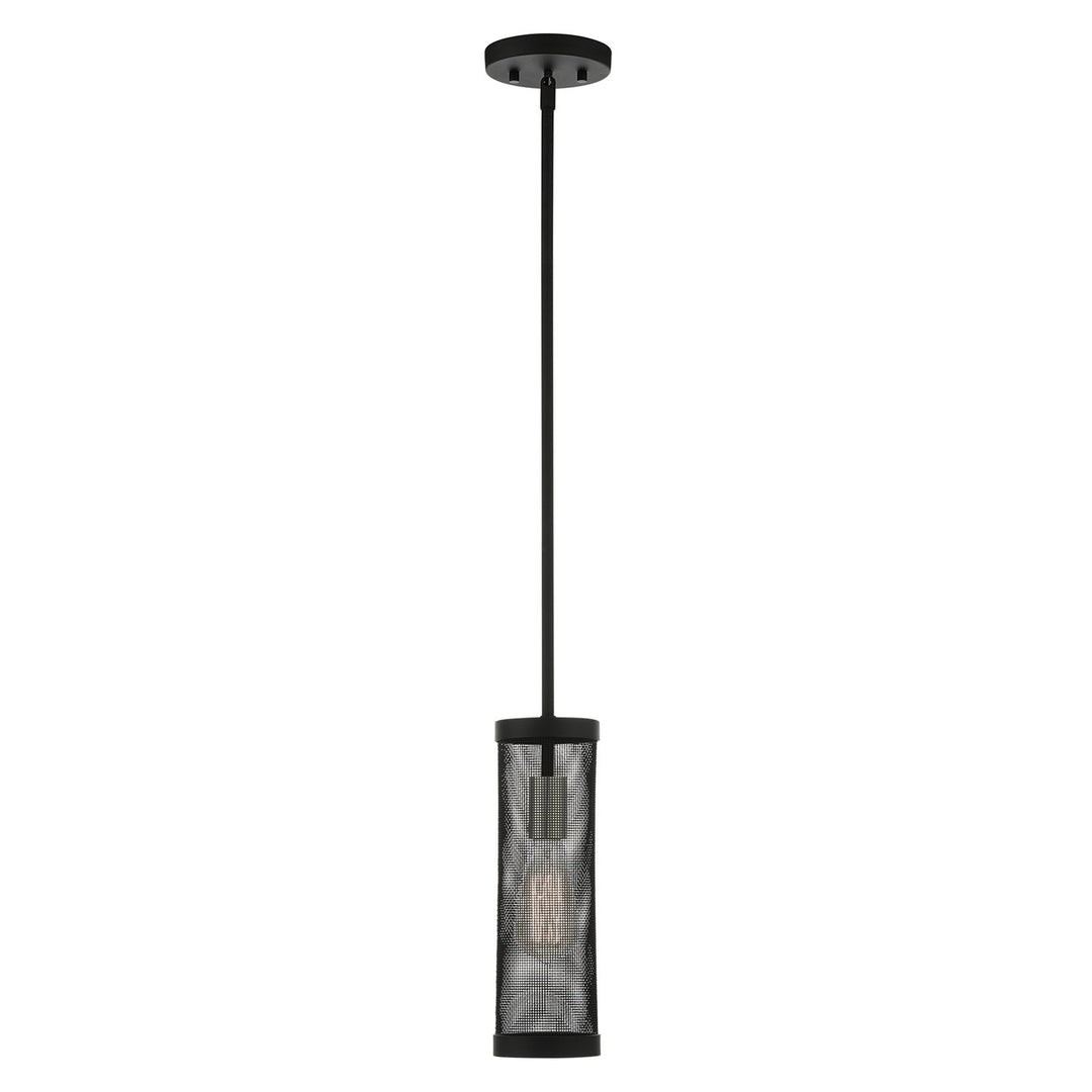 1 Light Black Pendant by Livex Lighting