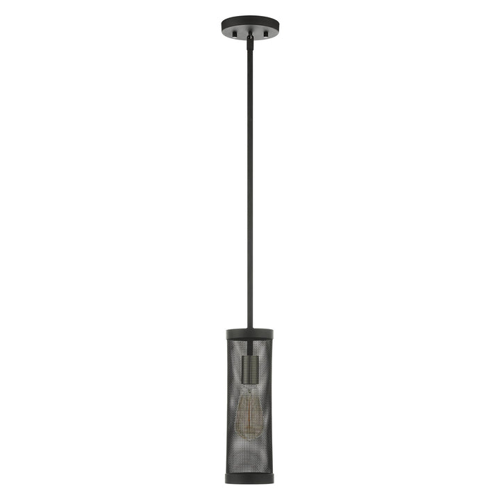1 Light Black Pendant