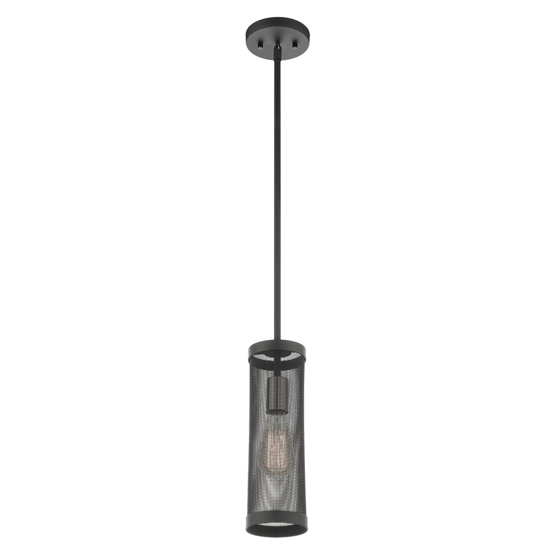 1 Light Black Pendant