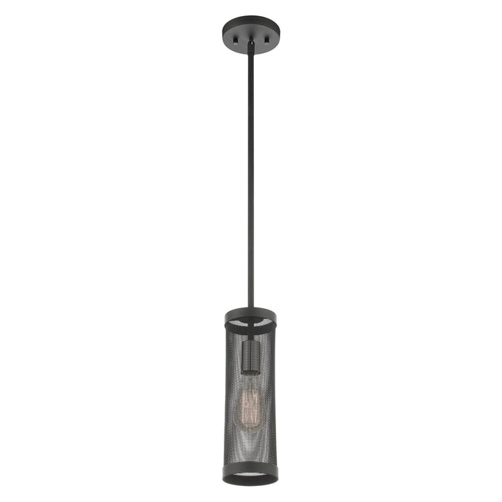 1 Light Black Pendant