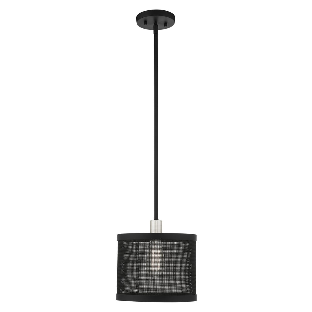 1 Light Black Pendant by Livex Lighting